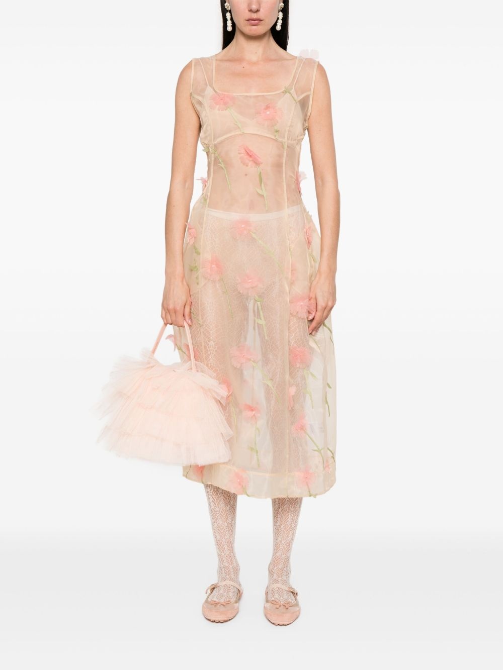 spculpted carnation midi dress - 2