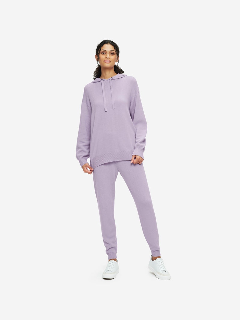 Women's Relaxed Pullover Hoodie Daphne Cashmere Lilac - 3