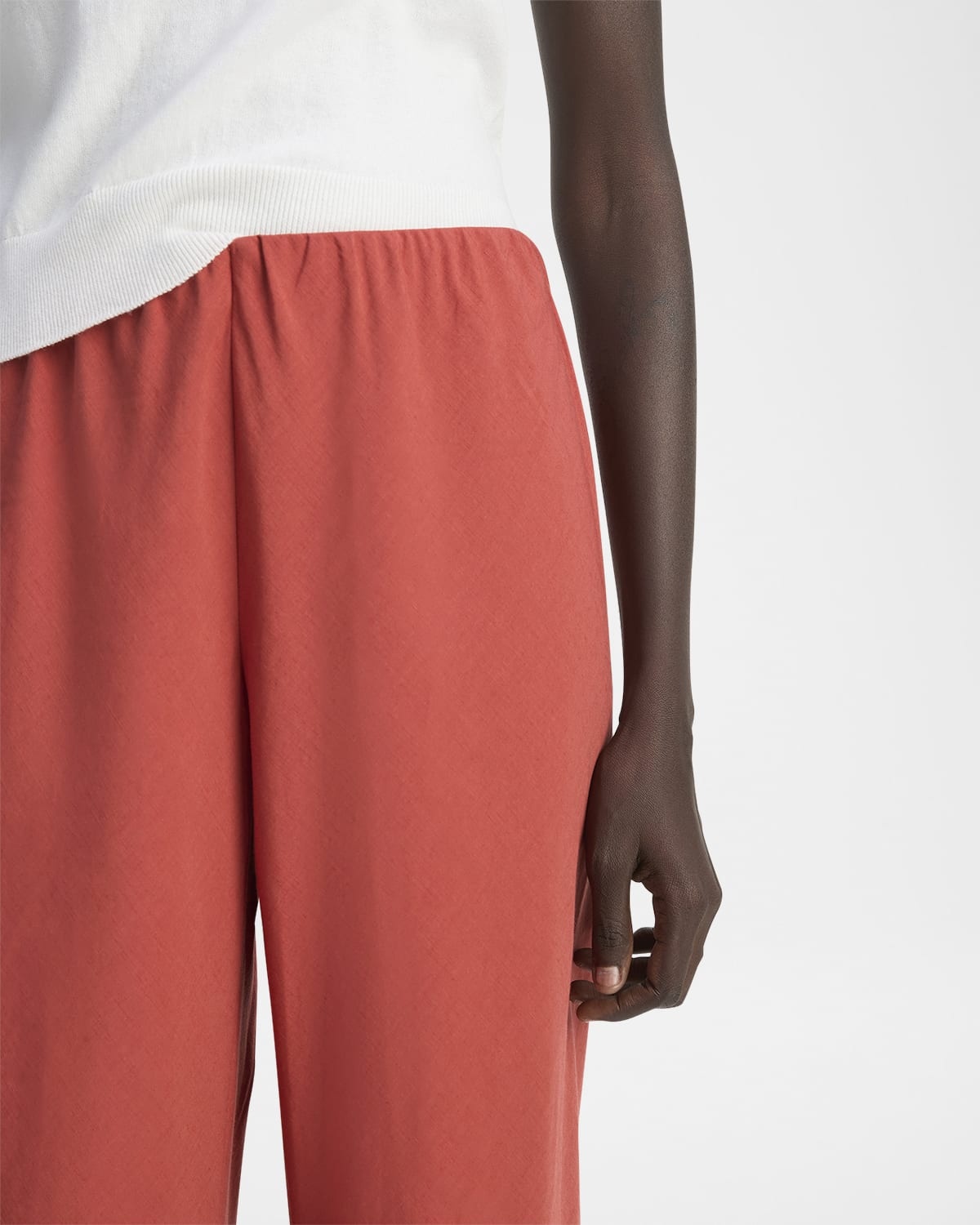 High-Waist Cotton Bias Pants - 6