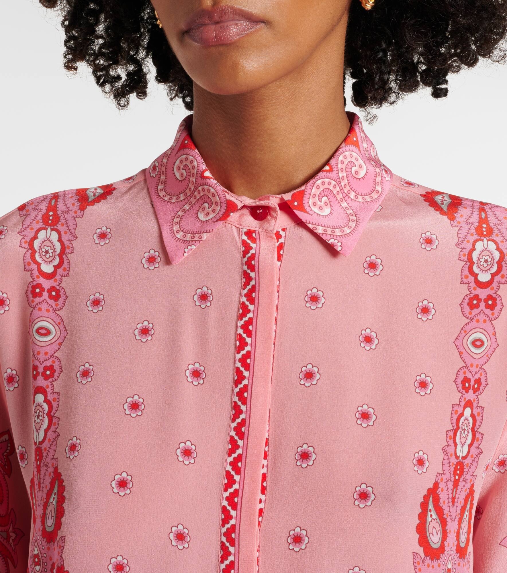 Printed silk shirt - 4