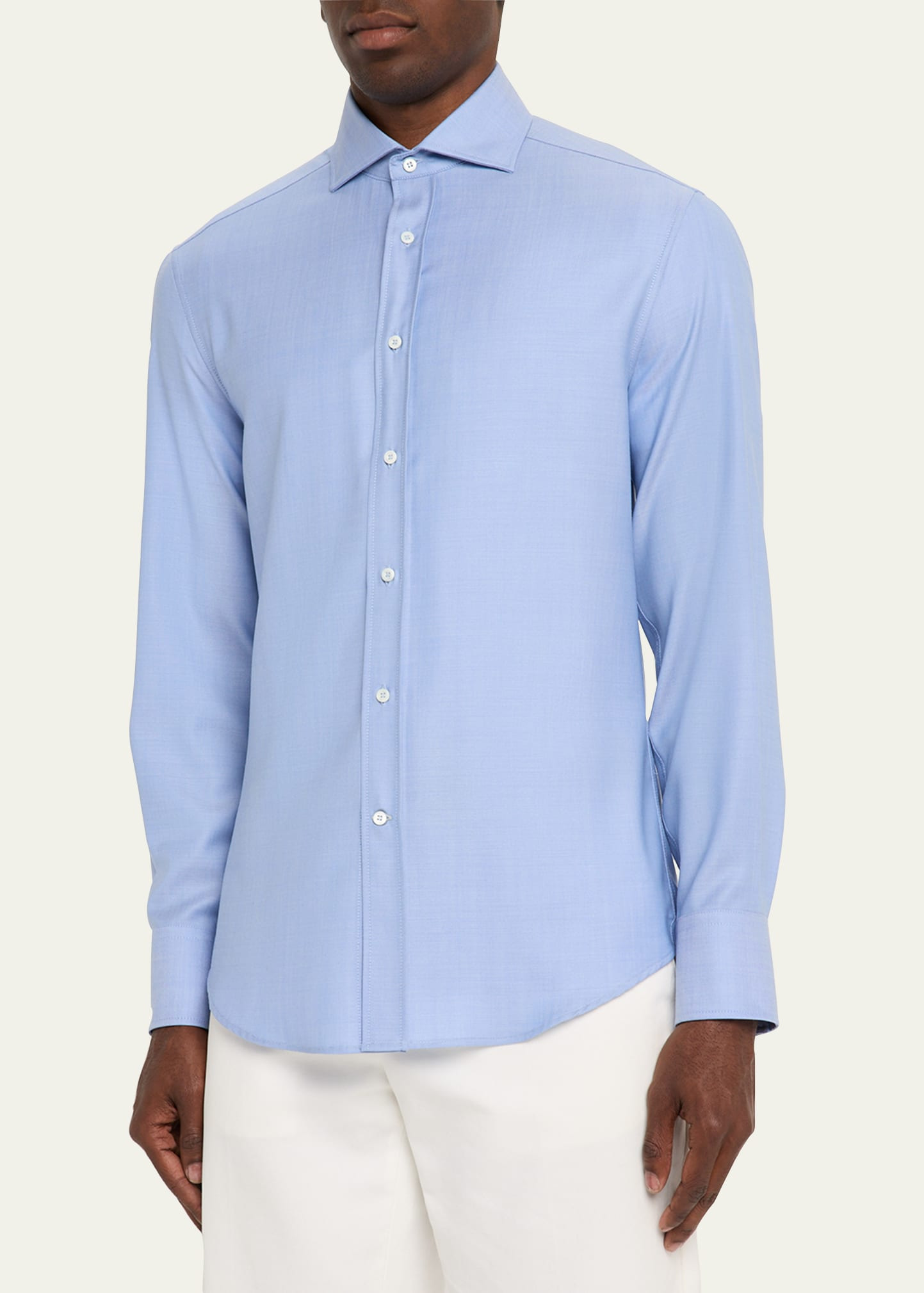 Men's Woven Oxford Spread-Collar Sport Shirt - 4