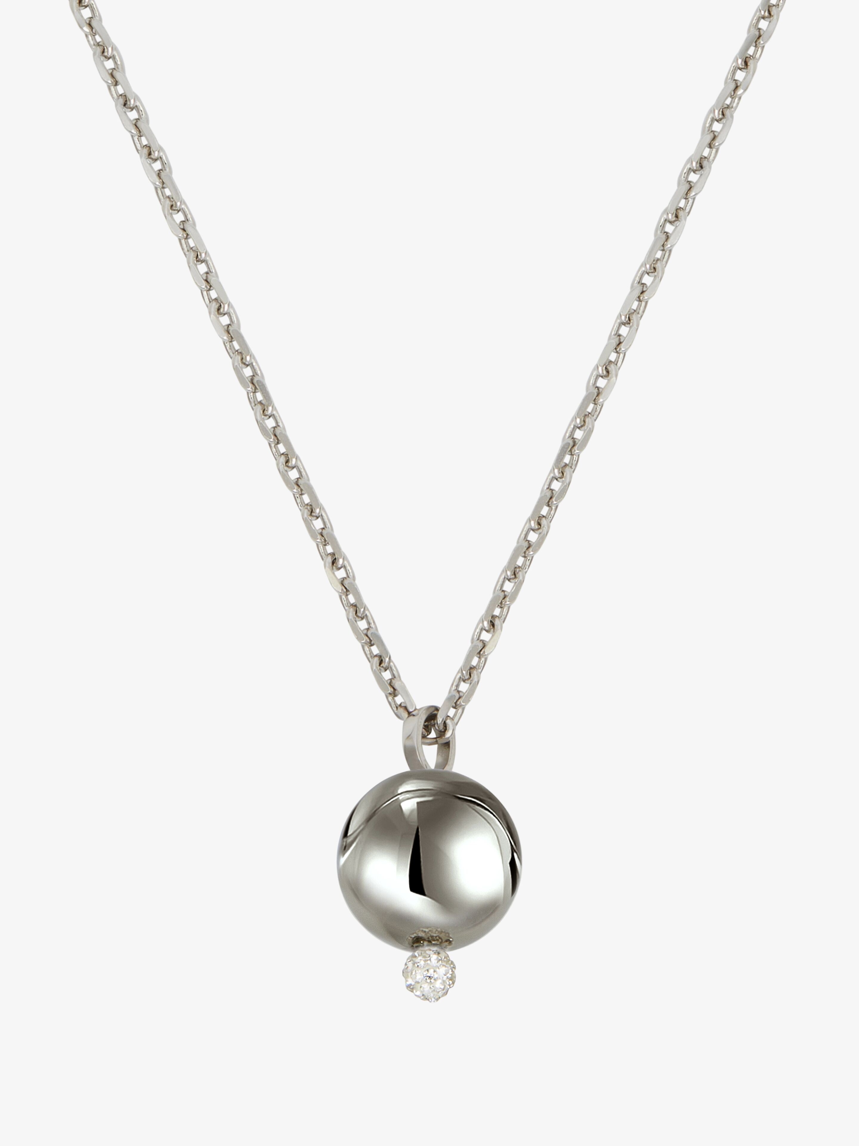 4G PEARL PENDANT NECKLACE WITH CRYSTALS - 2