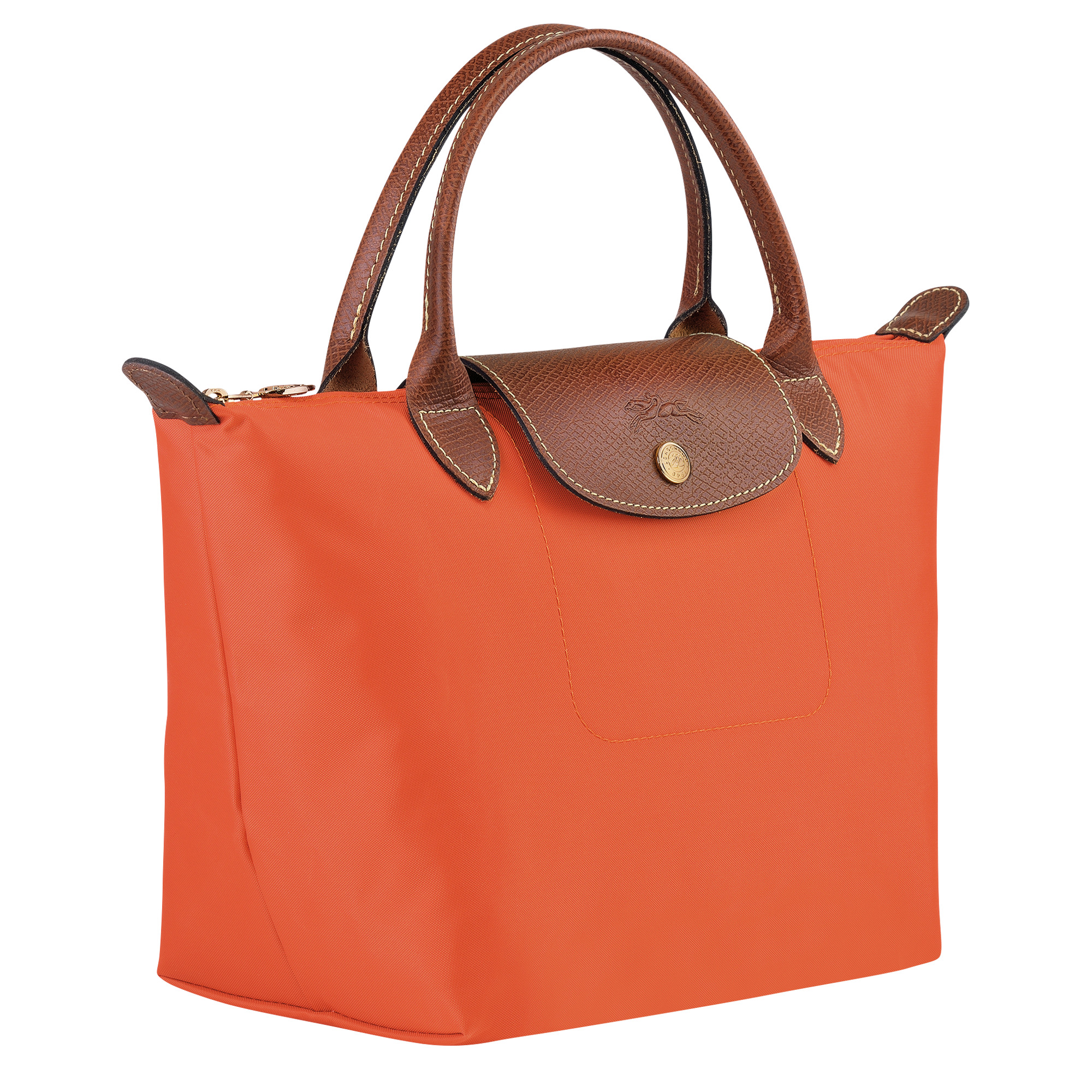 Le Pliage Original S Handbag Orange - Recycled canvas - 3