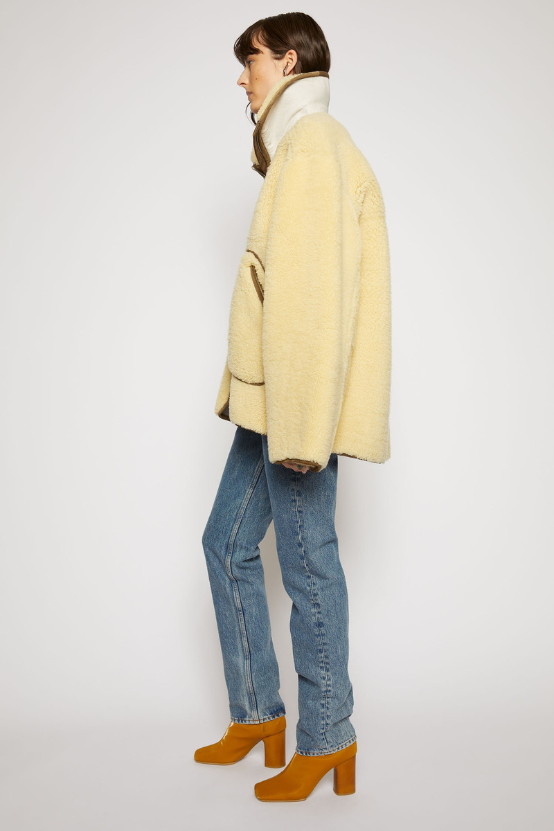 Vinyl ankle boots mustard yellow 4