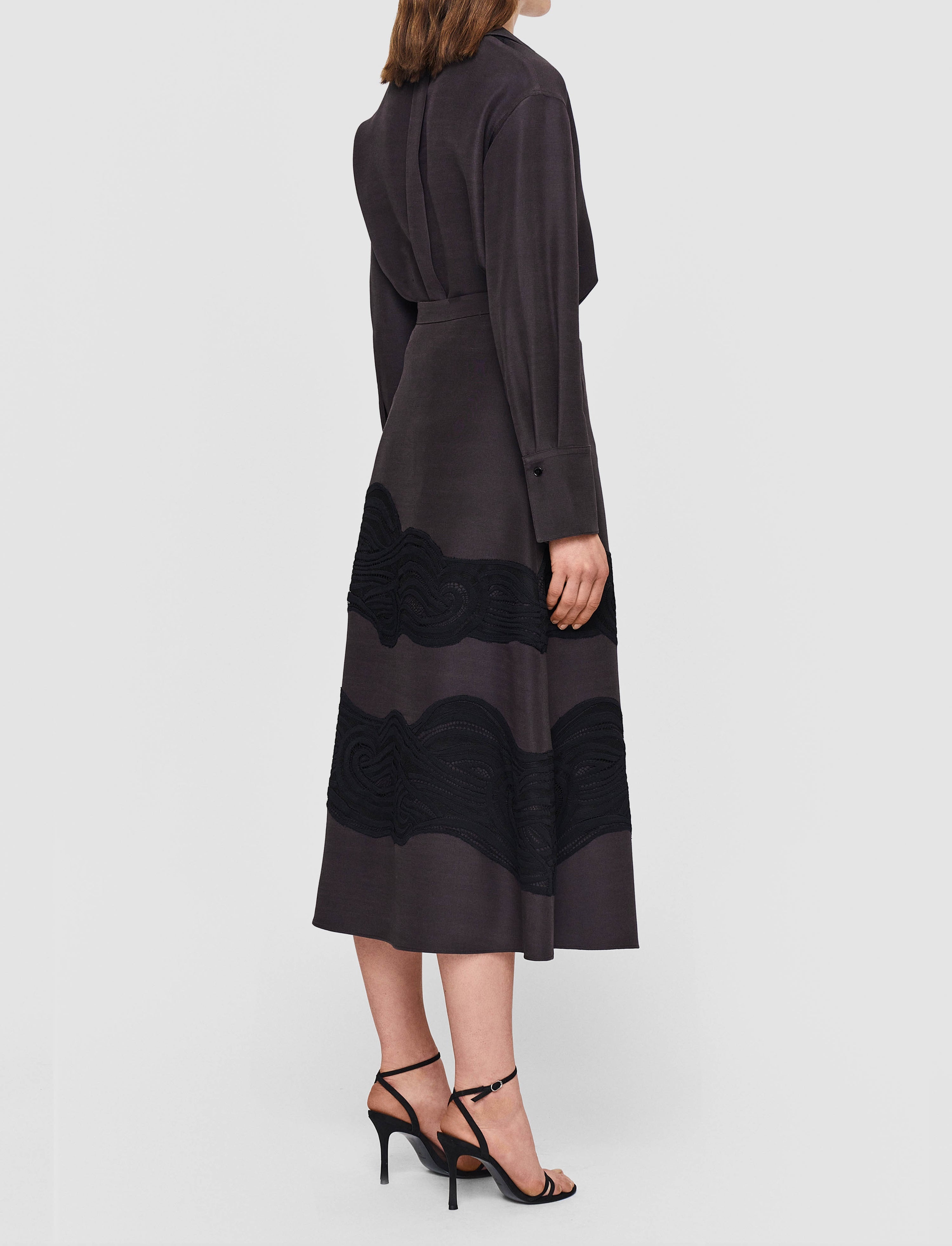 Madone Evening Silk Blend & Lace Skirt - 3