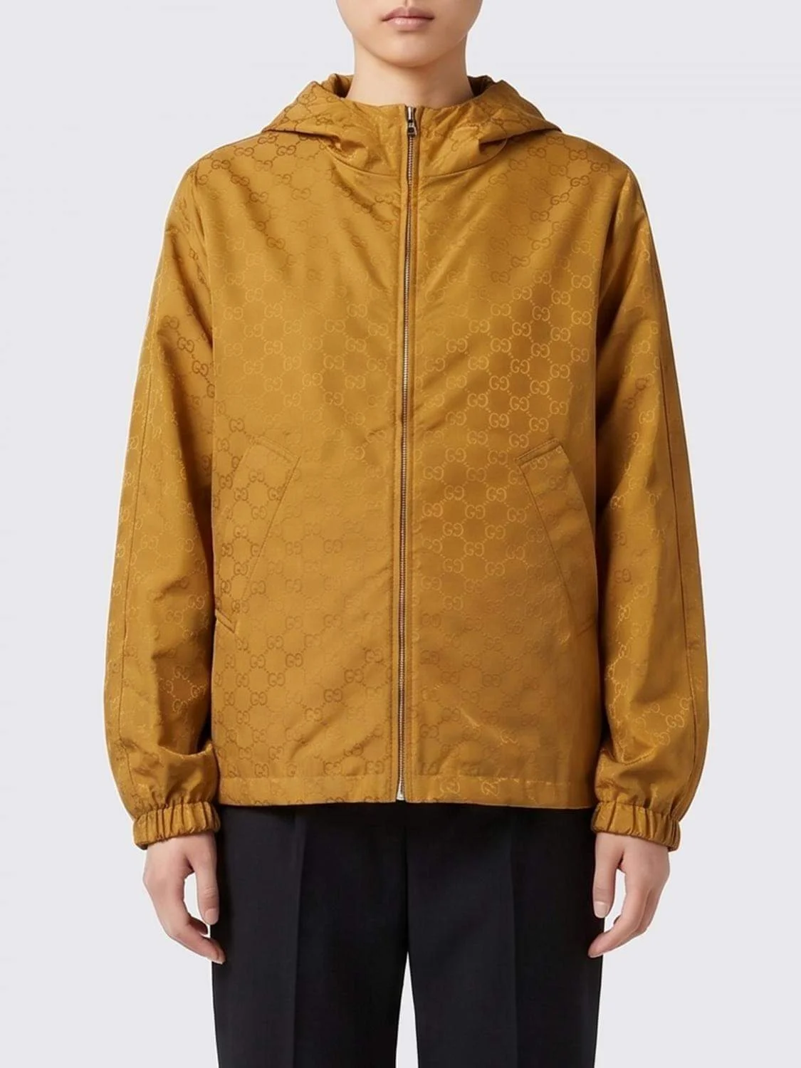 Gucci Women Gg Nylon Bomber Jacket Gucci - 1