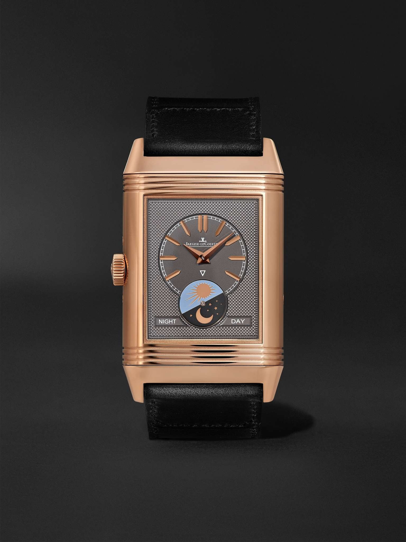 + Casa Fagliano Reverso Tribute Calendar Limited Edition Hand-Wound 29.9mm 18-Karat Rose Gold and Le - 10