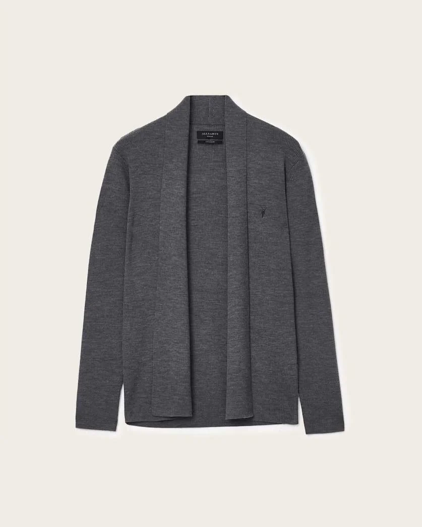 MODE MERINO RAMSKULL OPEN CARDIGAN - 1