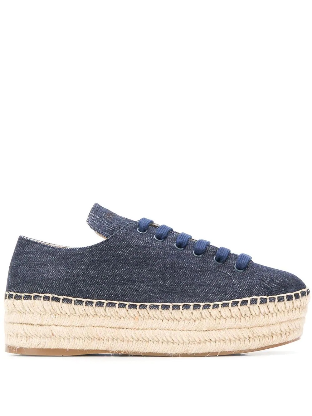 denim espadrille sneakers - 1