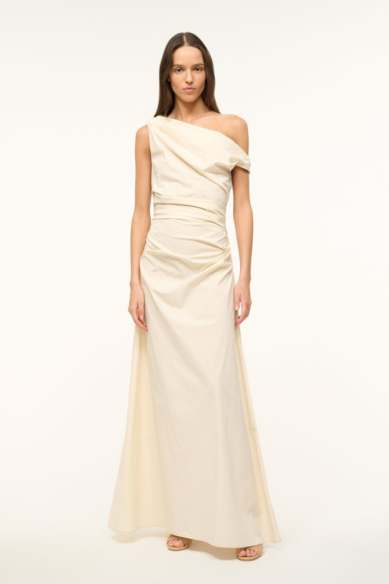 STAUD STAUD MAXI PHARE DRESS BUTTERCREAM outlook