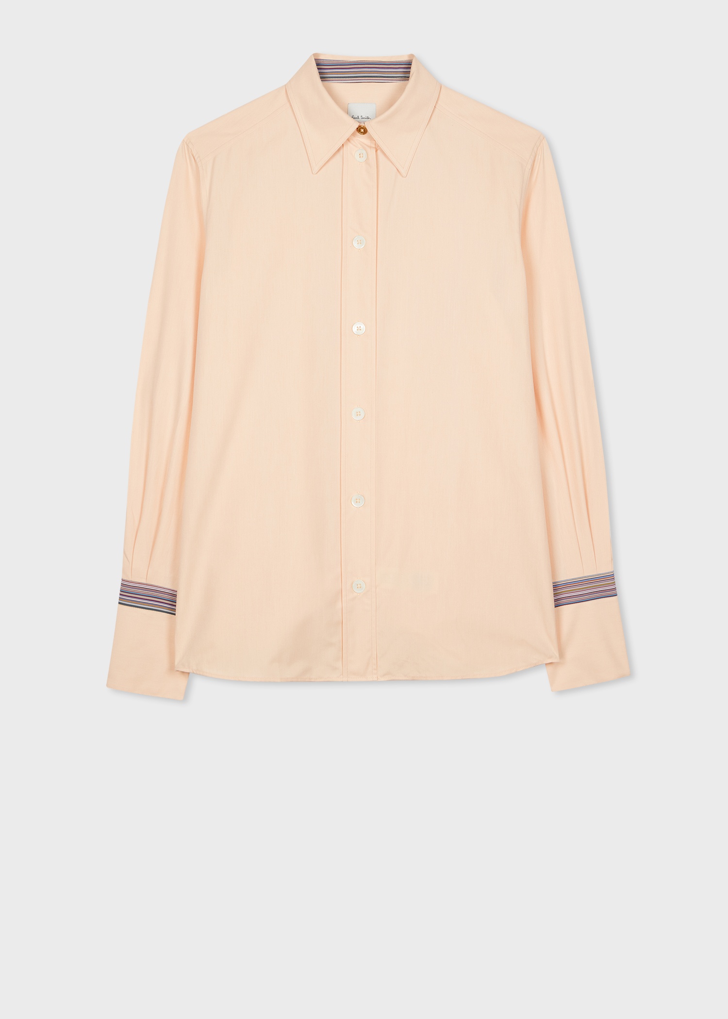 Women's Light Pink 'Signature Stripe' Cuff Shirt - 1