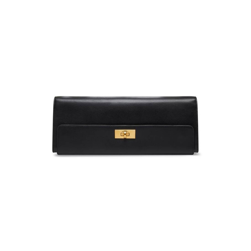 Women's Money Elongate Pouch With Chain In Box in Black 1