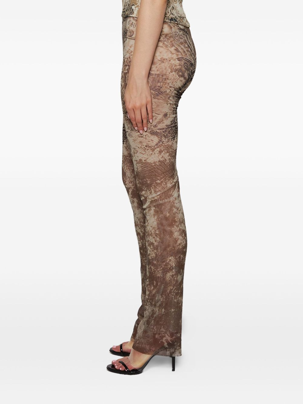 medallion-print trousers - 3