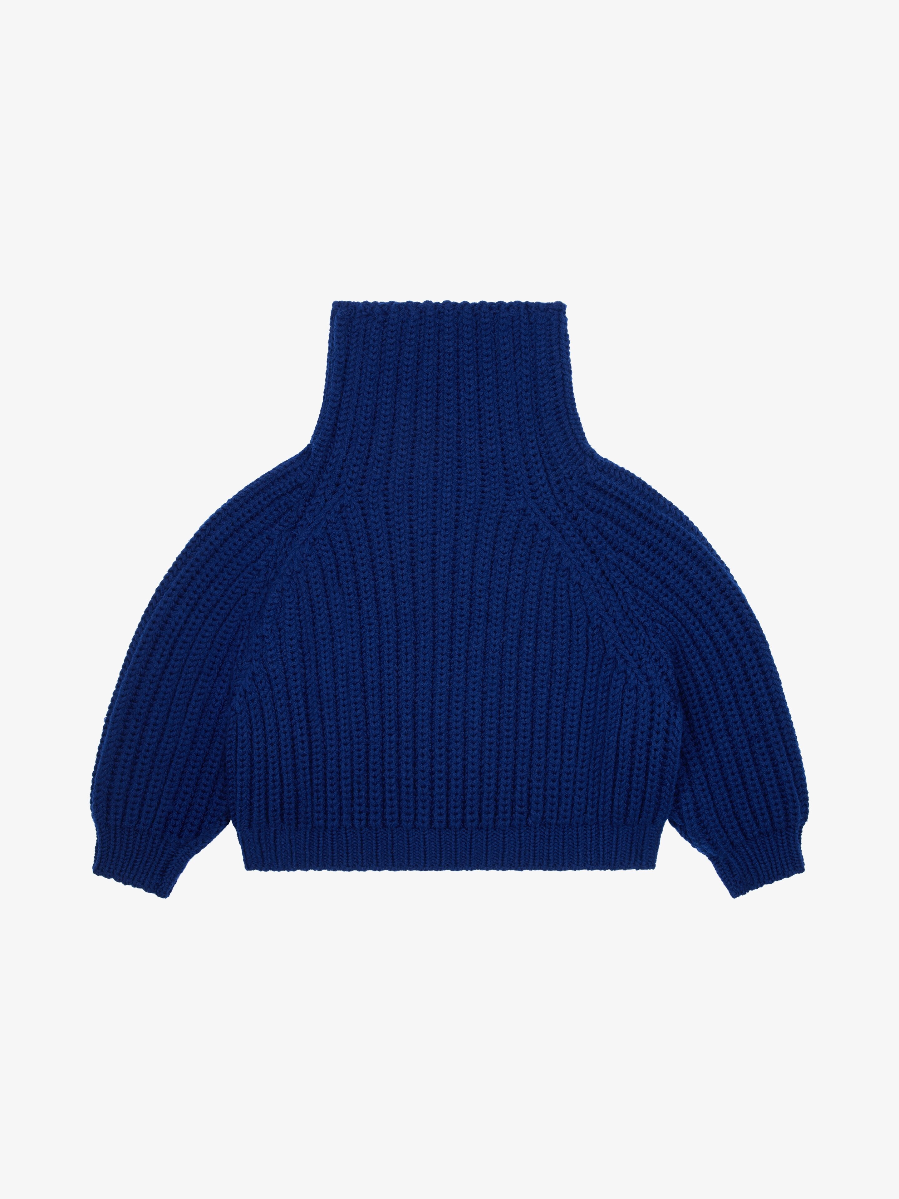 SWEATER IN WAFFLE WOOL - 1