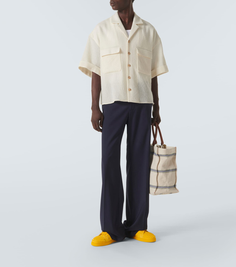 Christian Louboutin Louis Junior Spikes suede sneakers outlook