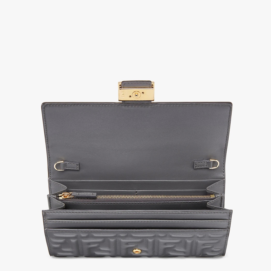 Gray nappa leather wallet - 4