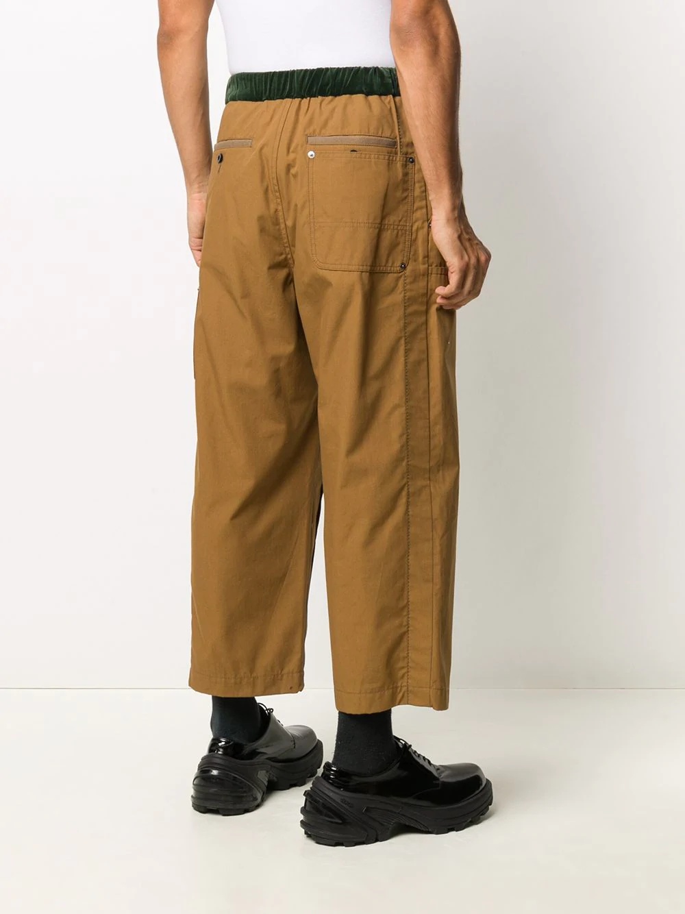 cropped straight-leg trousers - 4