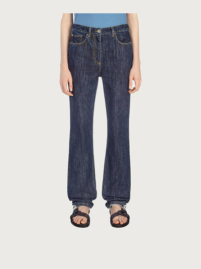 FERRAGAMO FLARED JEAN WITH NAPPA POCKETS outlook