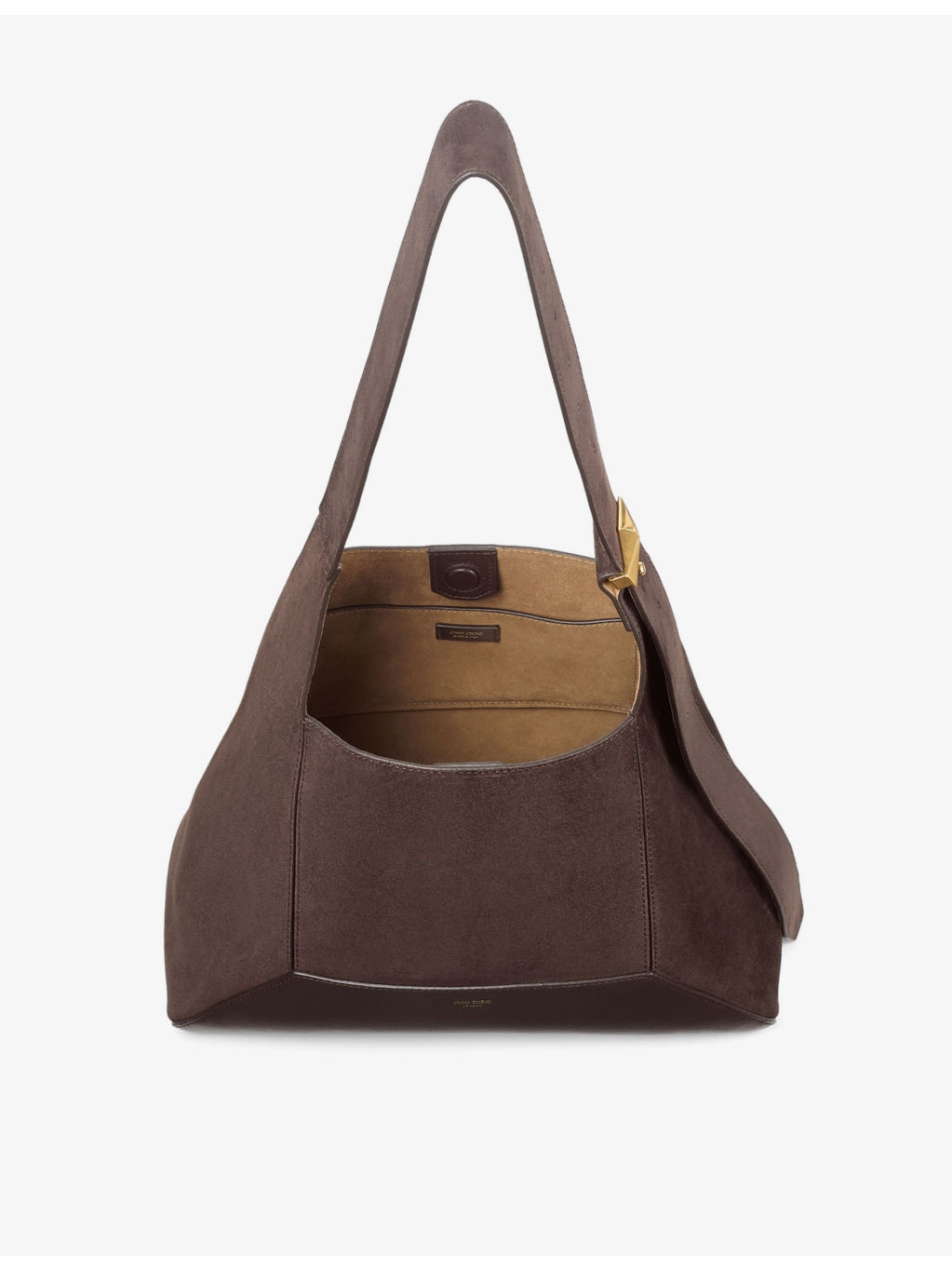 Diamond Hobo medium suede shoulder bag - 4