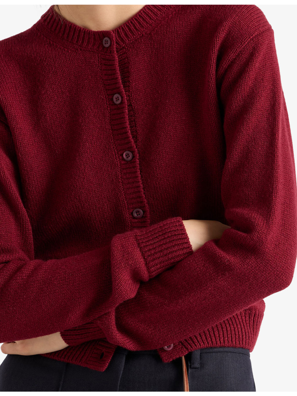 Triangle-Logo Cashmere Knitted Cardigan - 5