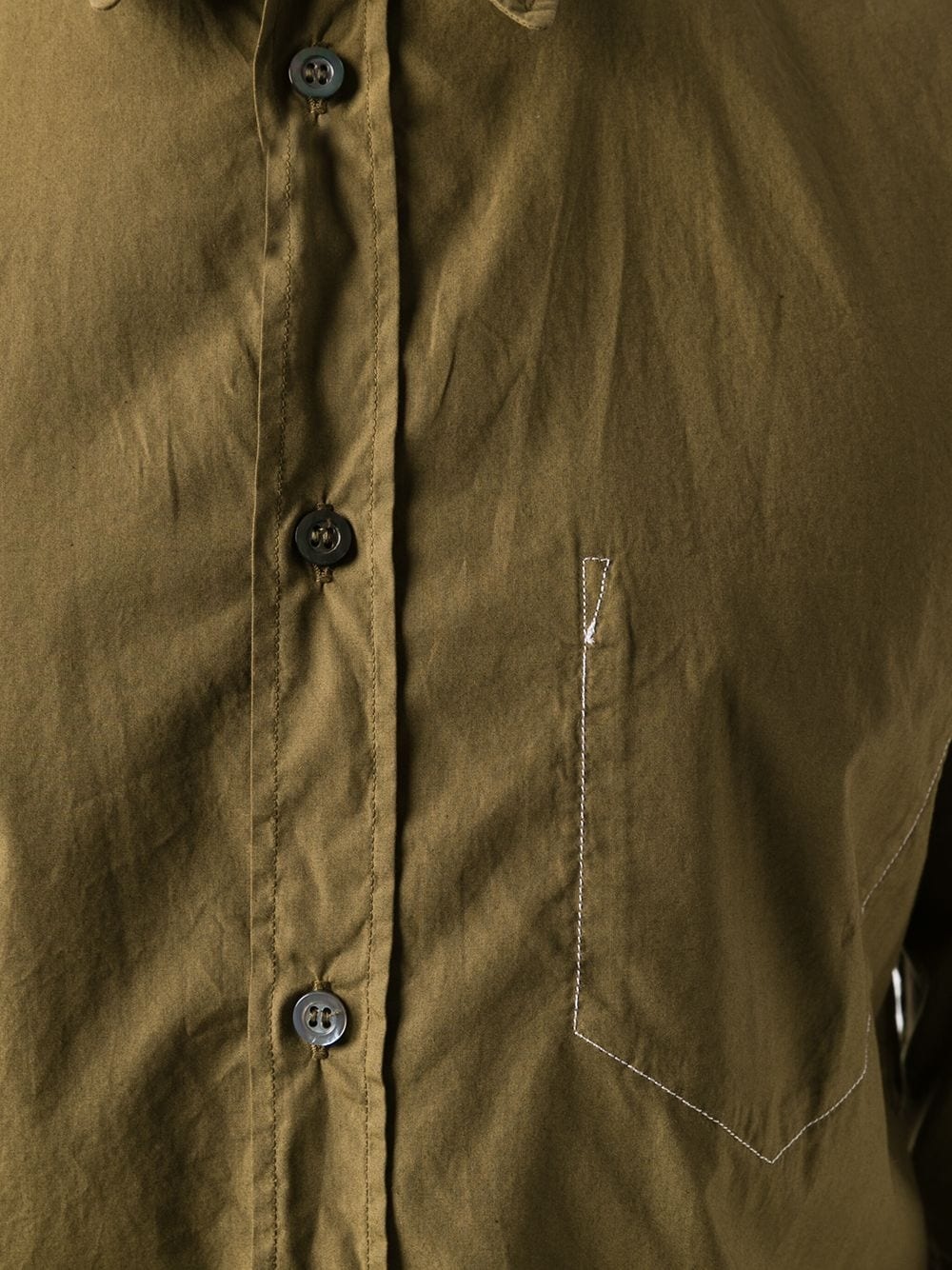 stitch-effect chest pocket shirt - 5