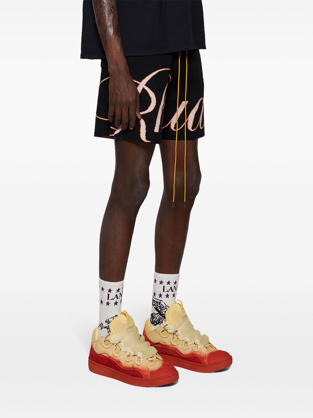 Curb radiant spray-effect sneakers - 4