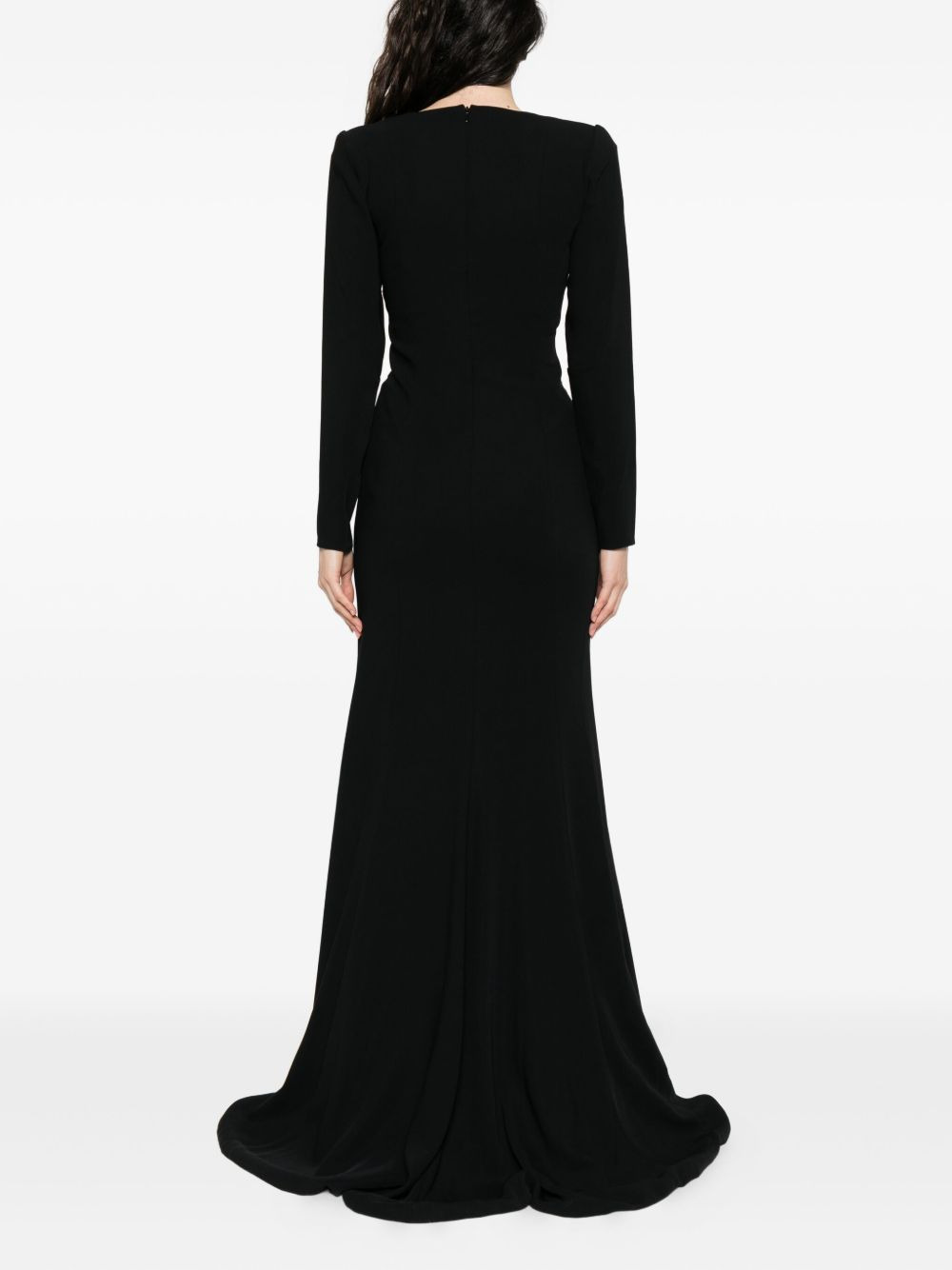 button-embellished maxi dress - 4
