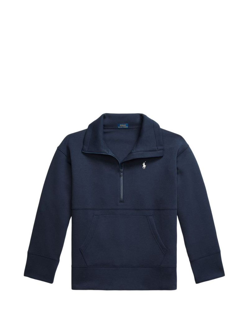 long-sleeve zip-fastening sweatshirt 1