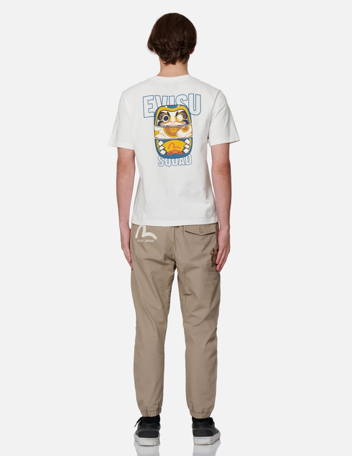 SEAGULL AND FORTUNE CAT EMBROIDERY TROUSERS - 5