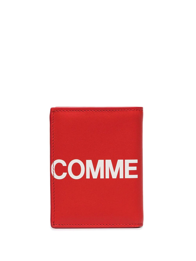 Comme Des Garçons large logo print wallet outlook