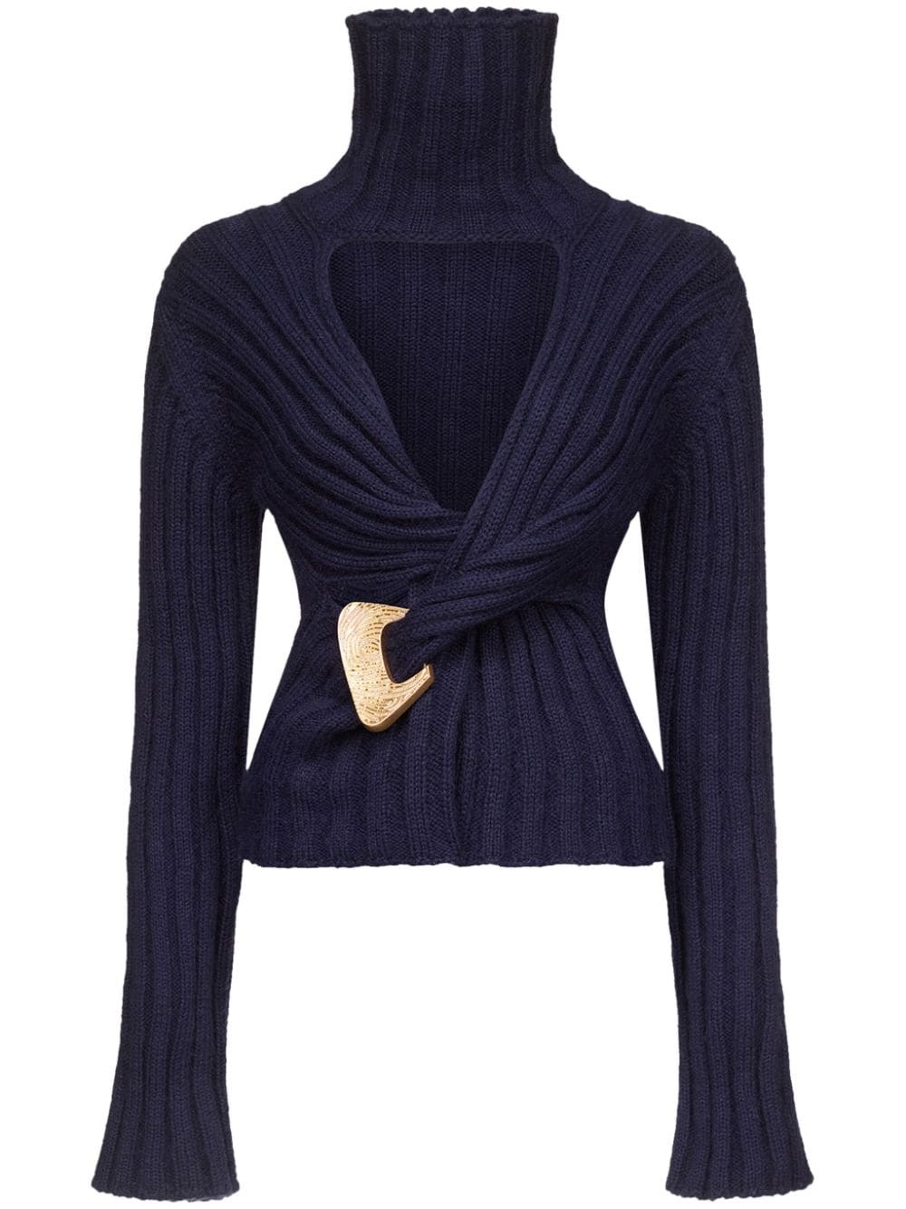 high-neck sweater - 1