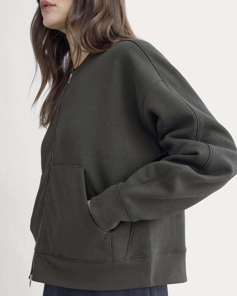 LUXE FLEECE BOMBER JACKET 4