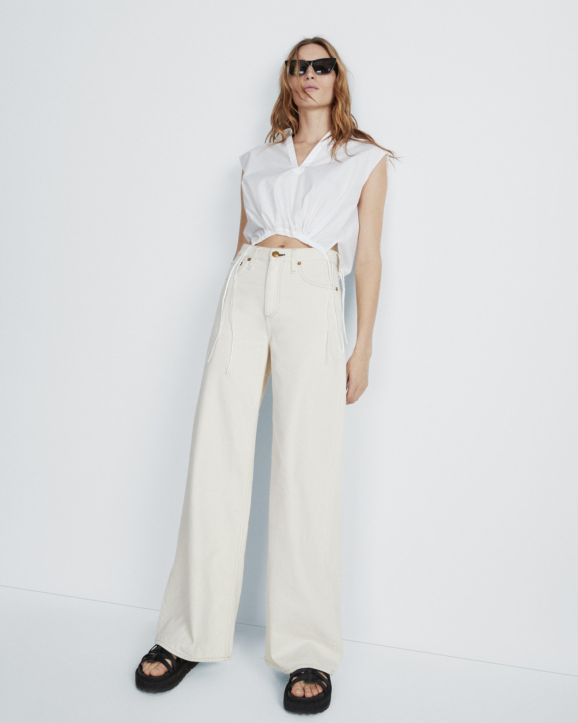 Fiona Cotton Poplin Sleeveless Top
Relaxed Fit Shirt - 6