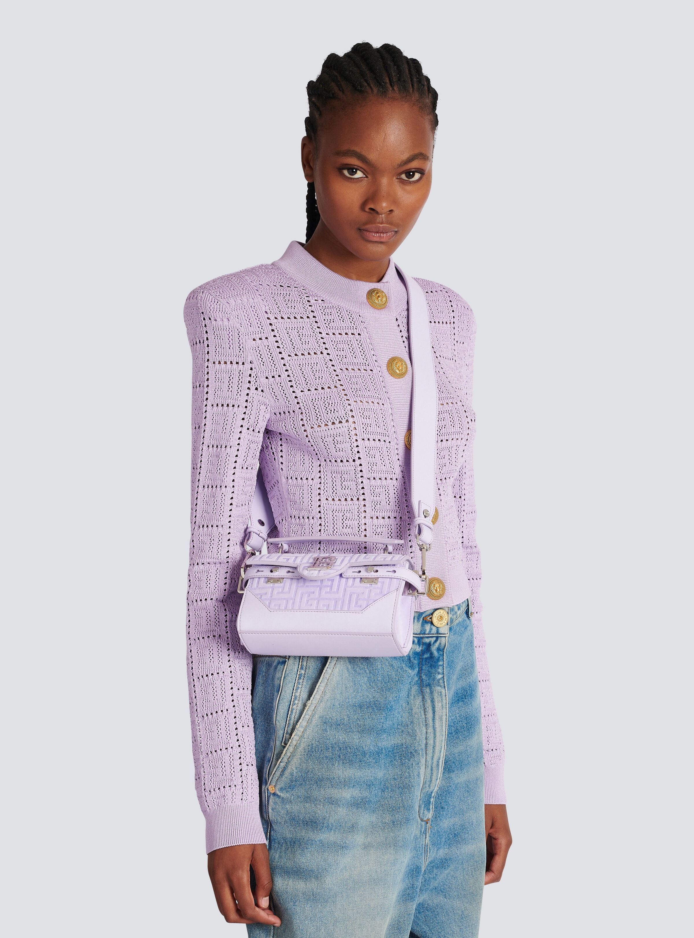 B-Buzz 19 bag in monogram-embossed leather - 9