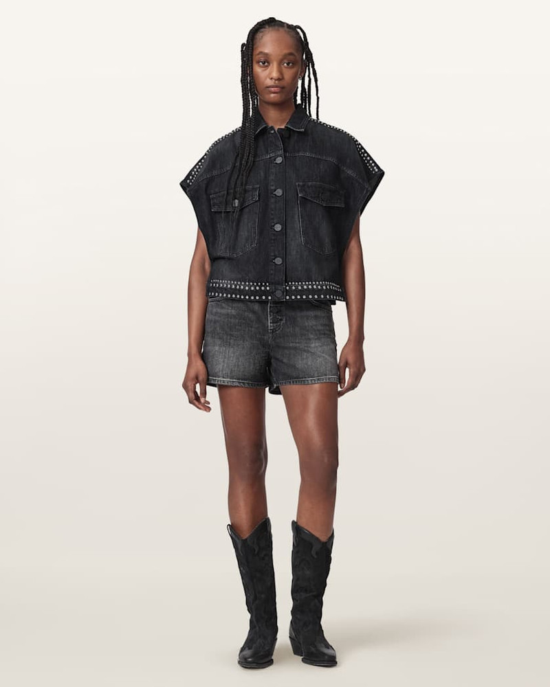 ALBA SLEEVELESS DENIM SHIRT 4