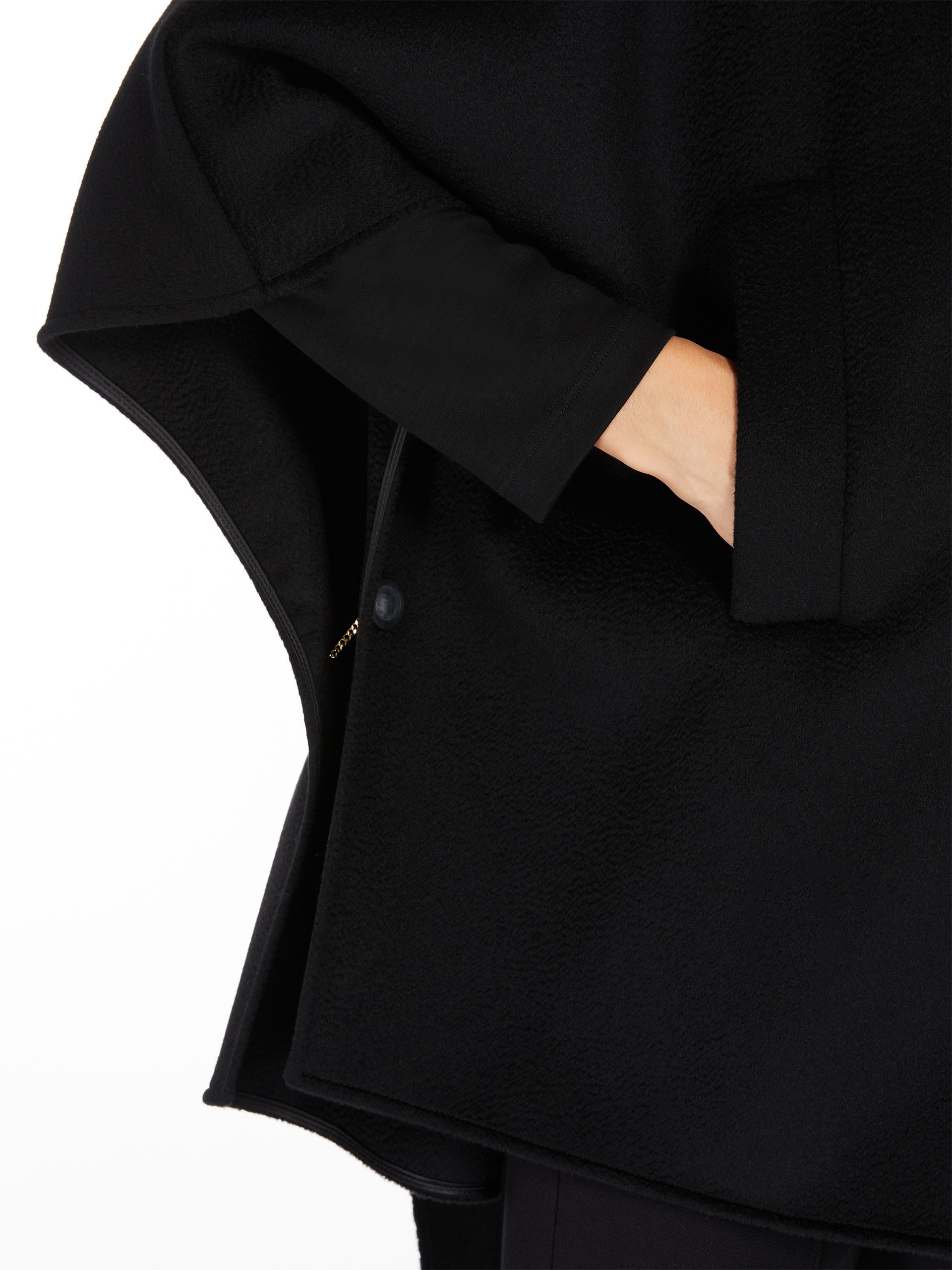 NEWLAUREA Cashmere cape with scarf - 5
