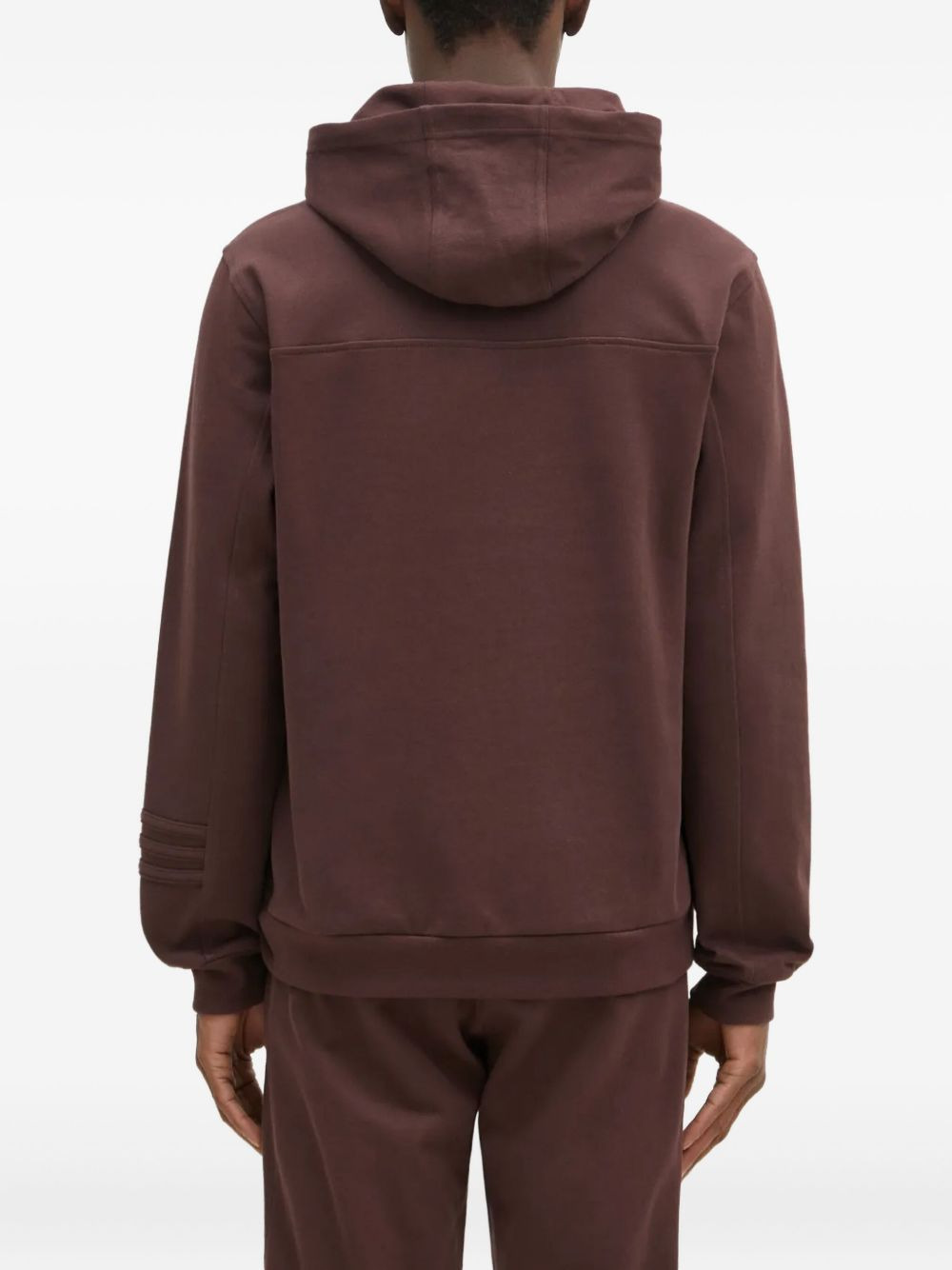 embroidered-logo hoodie - 3