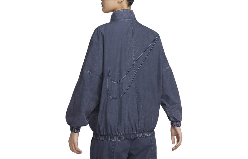Nike (WMNS) Nike Sportswear Essentials Woven Jacket Asia Sizing 'Thunder Blue' HF6287-449 outlook
