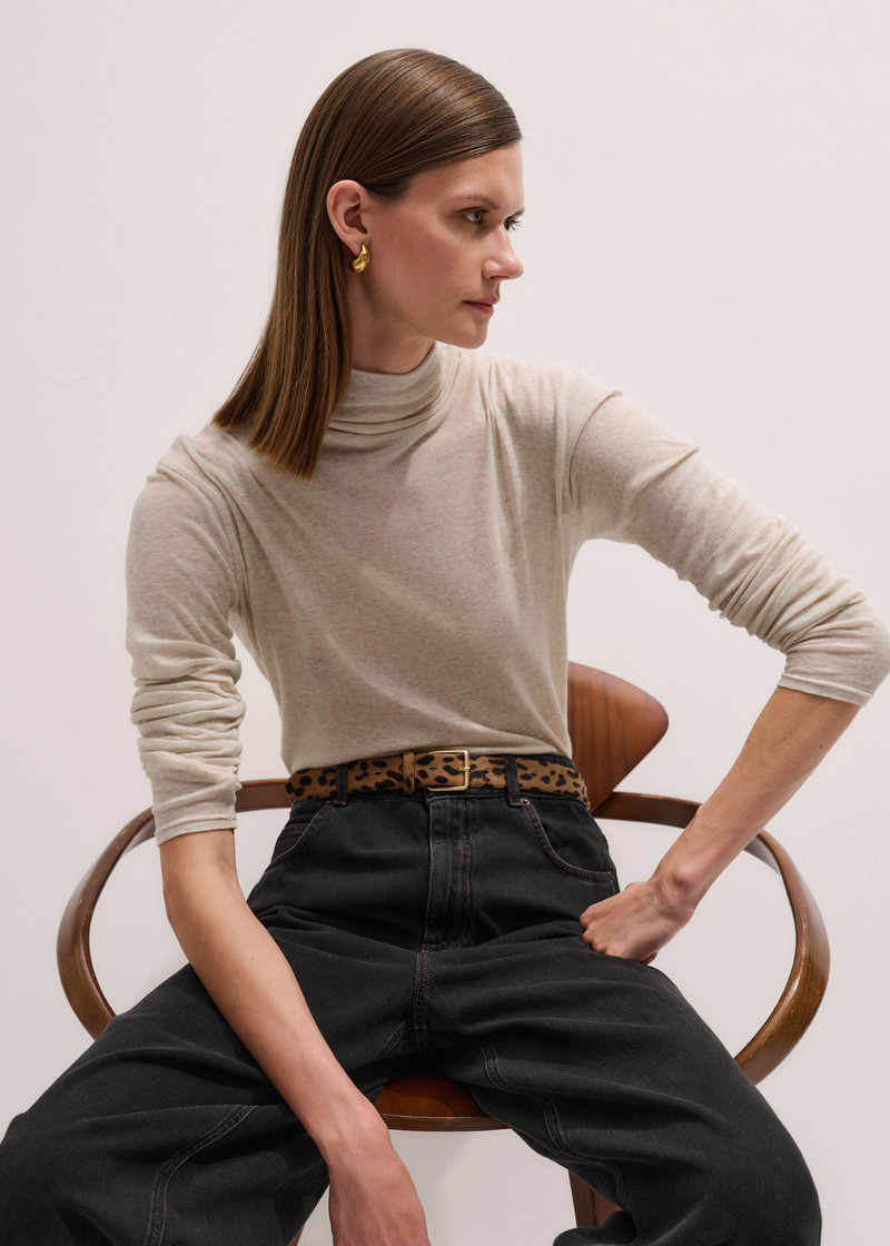 Sheer High Neck Top 1