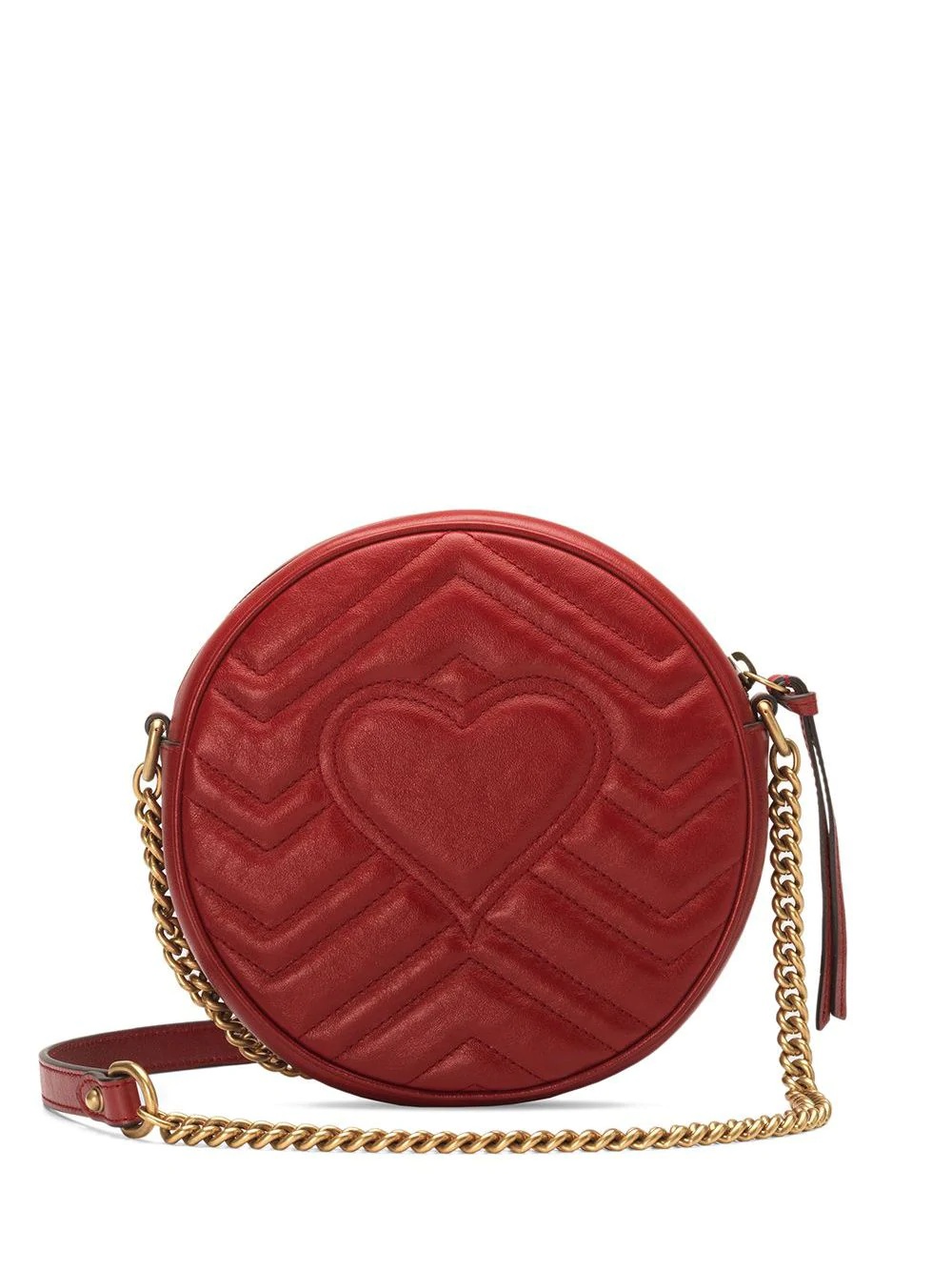 GG Marmont mini leather round shoulder bag - 3