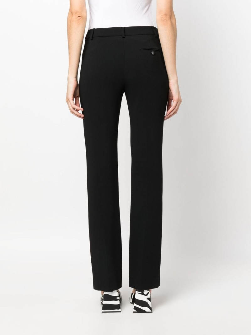 mid-rise straight-leg trousers 4