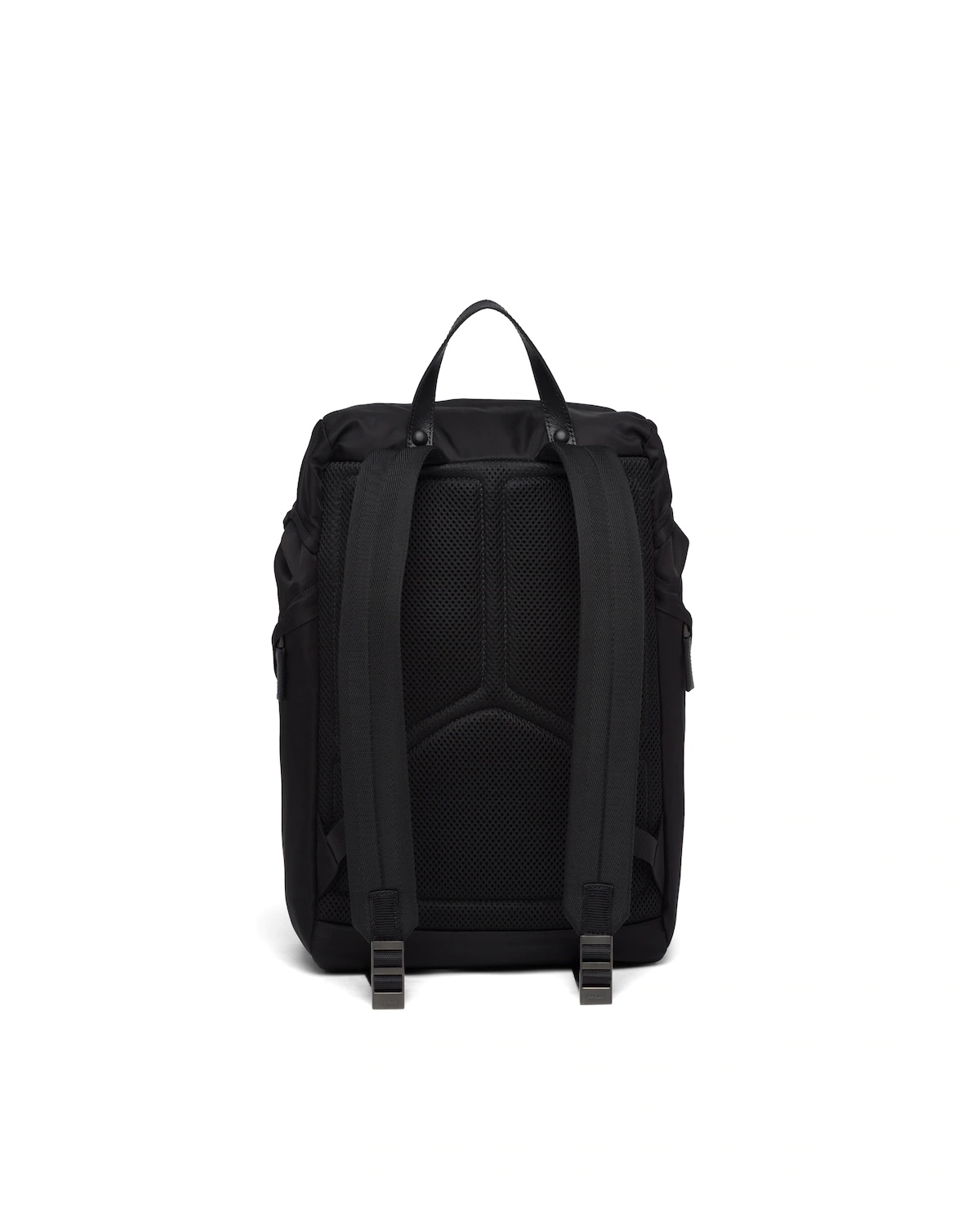 Re-Nylon and Saffiano leather backpack - 4