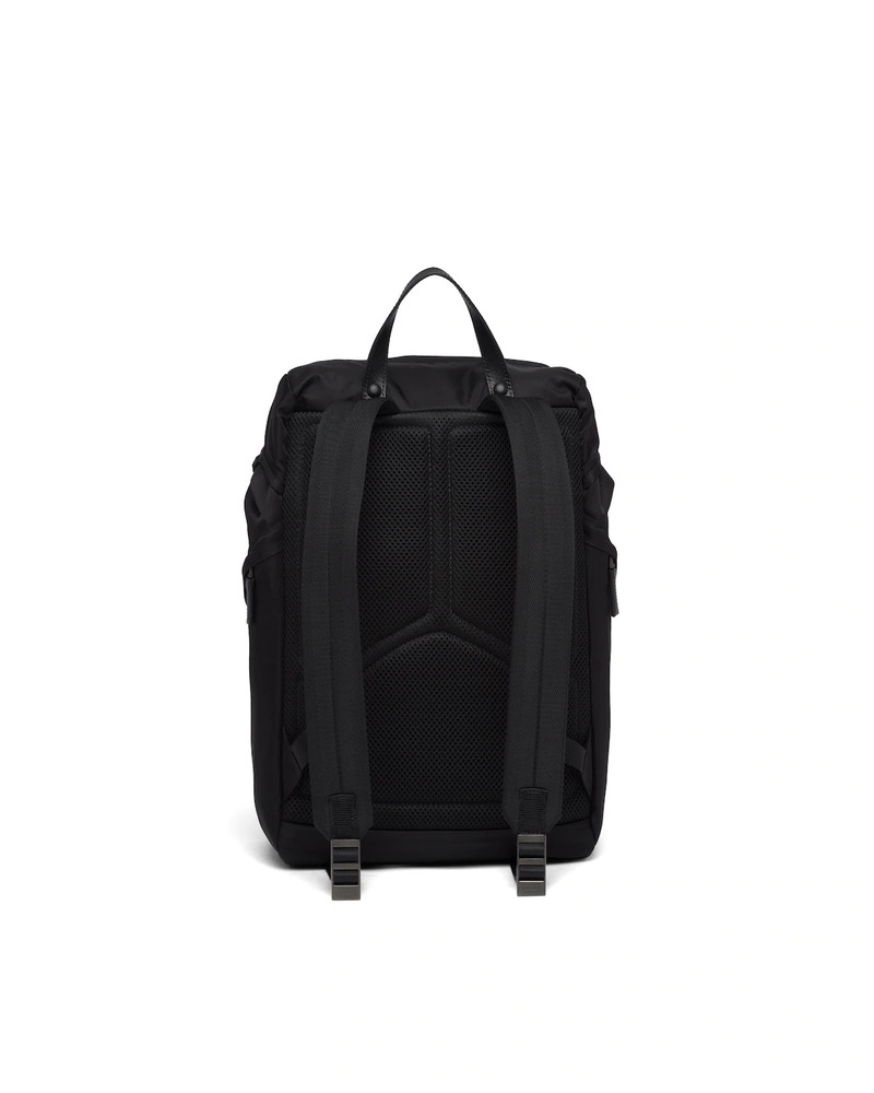 Re-Nylon and Saffiano leather backpack 4