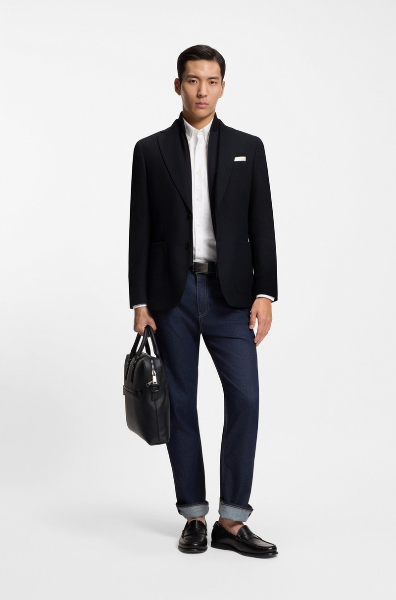 BOSS SLIM-FIT JACKET WITH INTEGRATED VEST outlook