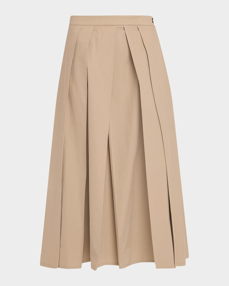 Eagle Club Poplin Pleated Midi Skirt 1