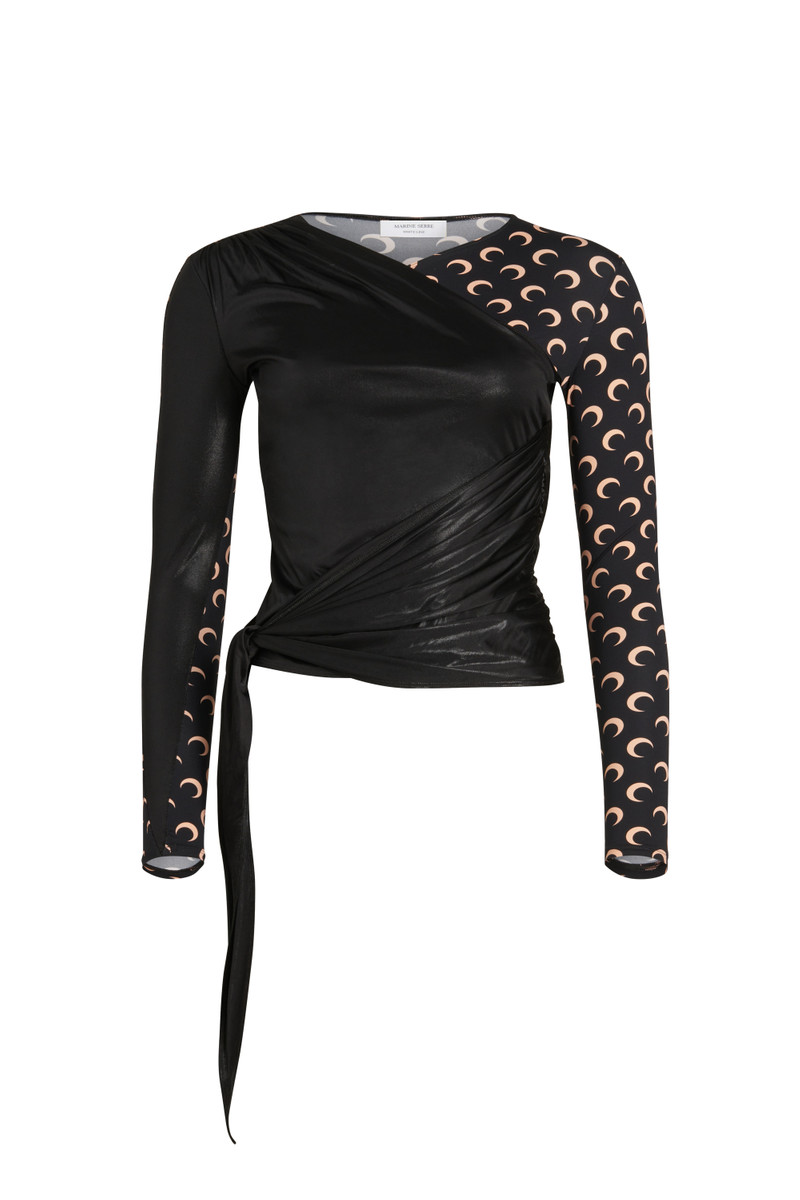 Regenerated Jersey Draped Top - 1