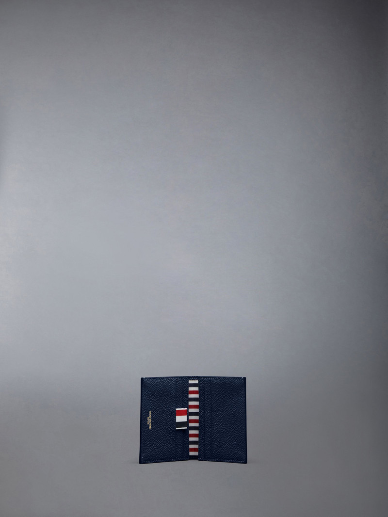 Double Card Holder in Pebble Grain Leather 3