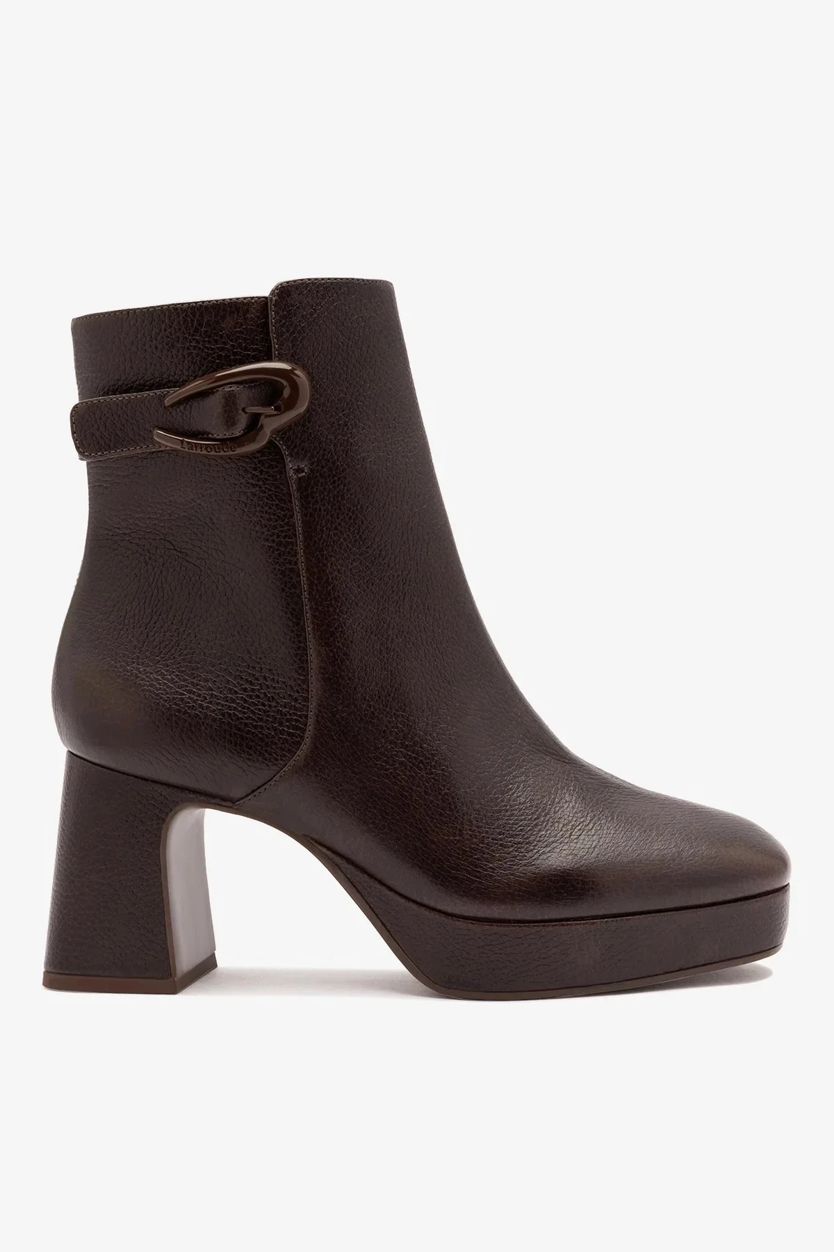 Dolly Verona Low Platform Boot Brown Leather - 1