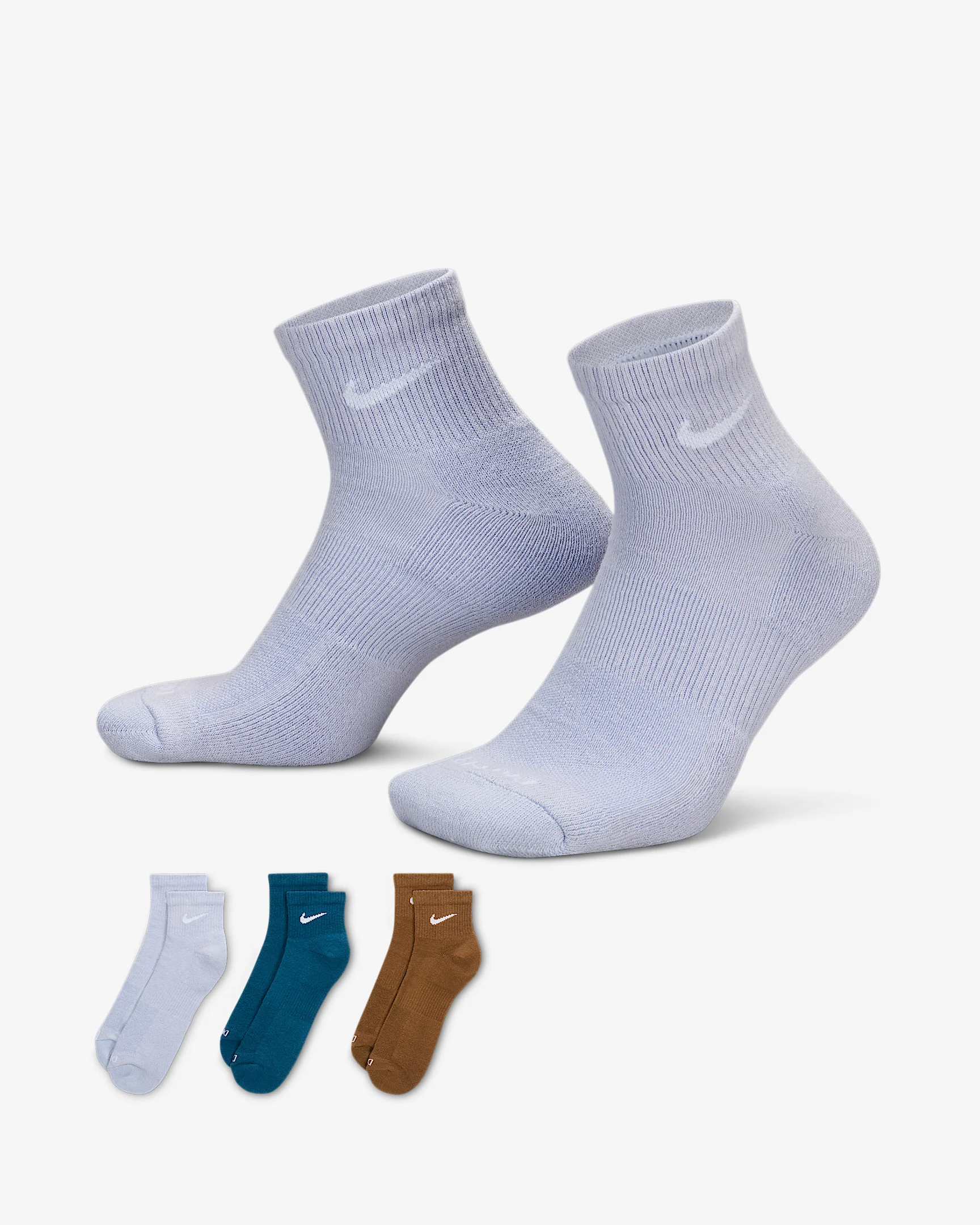 Nike Everyday Plus Cushioned Training Ankle Socks (3 Pairs) - 1