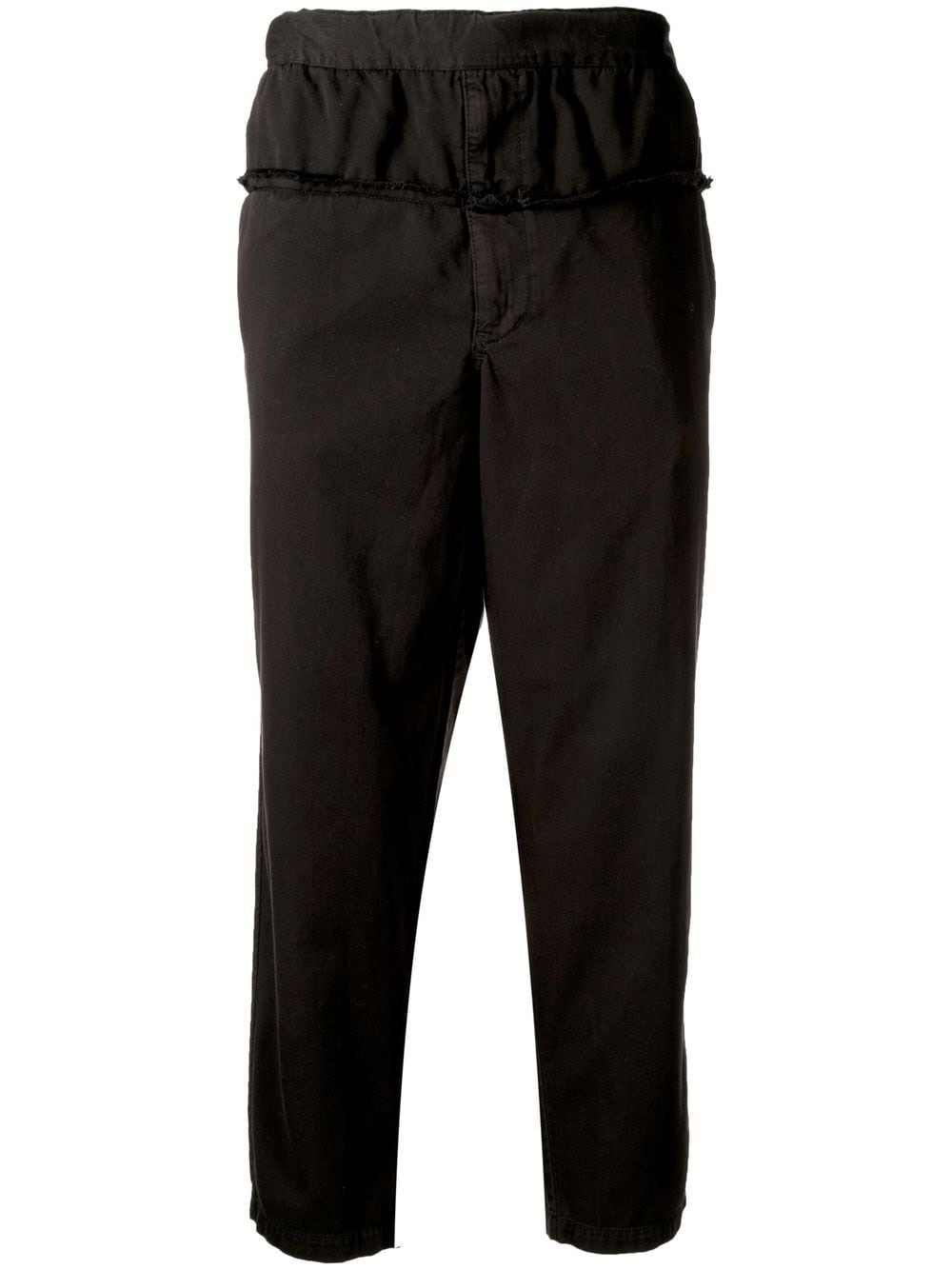 cropped straight-leg trousers - 1